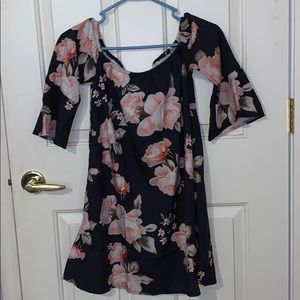 off the shoulder dress